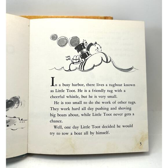 Lot of 2 Little Toot on Mississippi & On Thames by Hardie Gramatky Weekly Reader - Picture 6 of 14